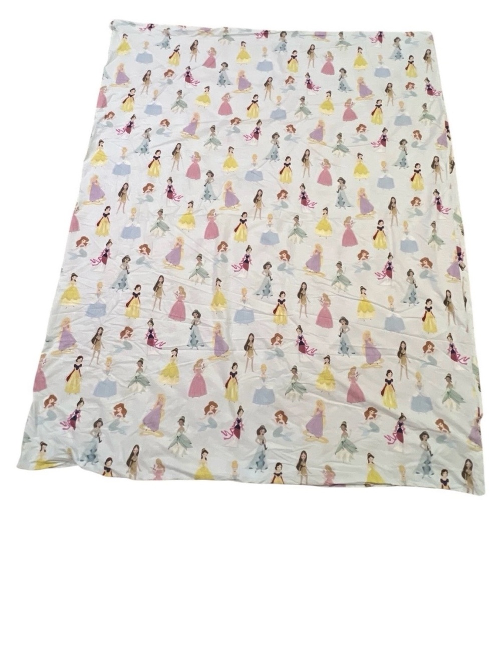 Pottery Barn Kids Disney Enchanted Princess Blue Twin DUVET ONLY